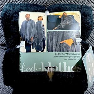 Bed-Klothes Unisex Black Blanket Jacket~One Size~NEW!